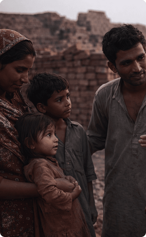 A Pakistani family freed from brick kiln bondage